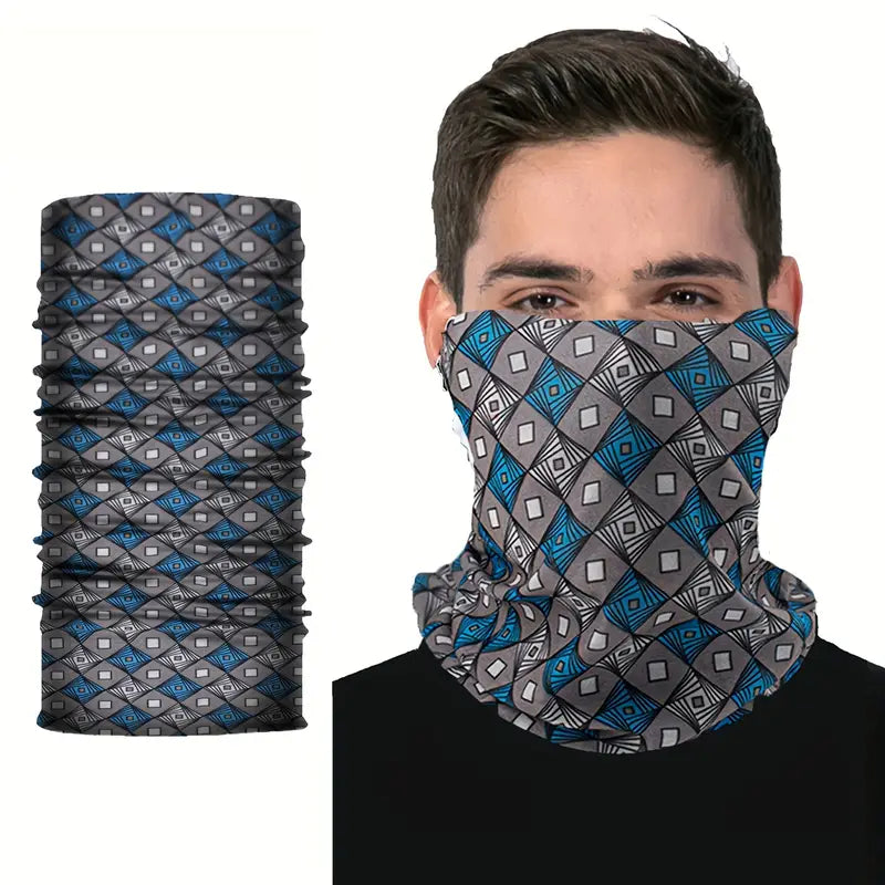 Écharpe tube multifonction homme – Cache-cou léger et respirant pour sport, moto et plein air