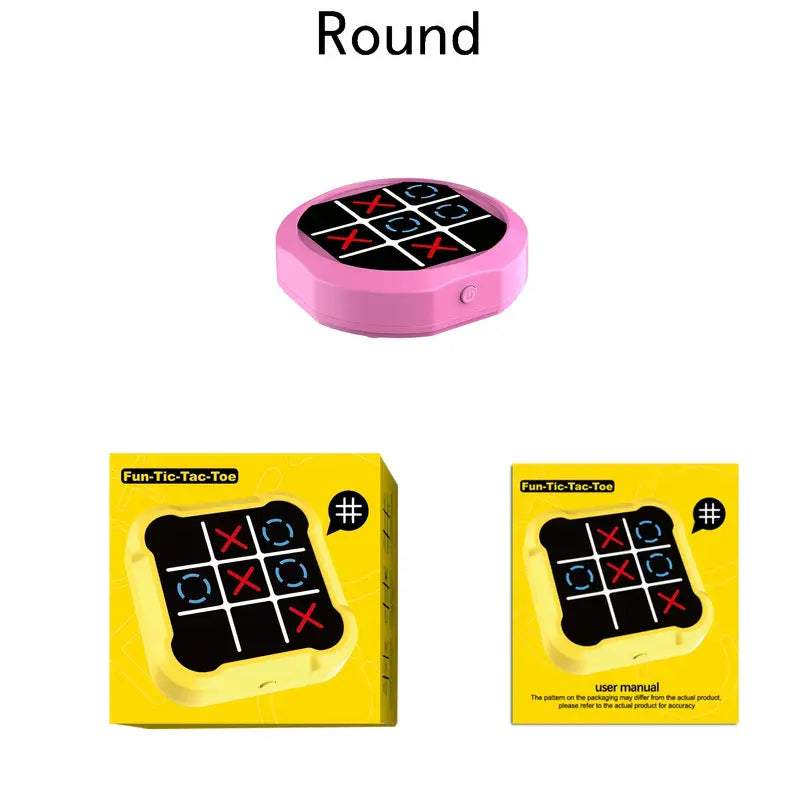 Mini Jeu Électronique Morpion Tic Tac Toe – Console Portable Ludique et Colorée pour Enfants