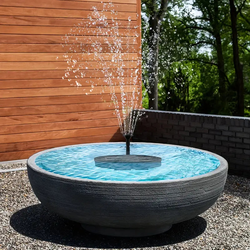 Fontaine Solaire de Jardin – Pompe à Eau Écologique pour Bassins, Étangs et Bains d’Oiseaux