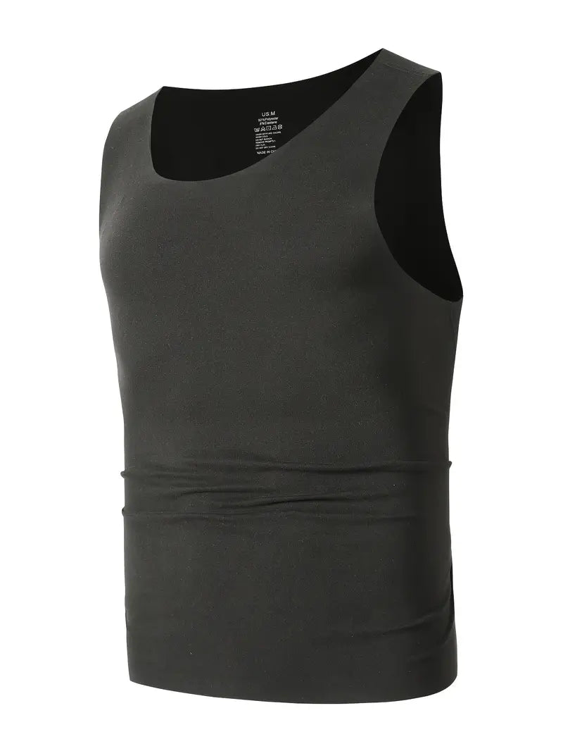 Débardeur thermique homme – Lot de 3 (noir, bleu, vert) – Sous-vêtements chauds respirants pour l’hiver