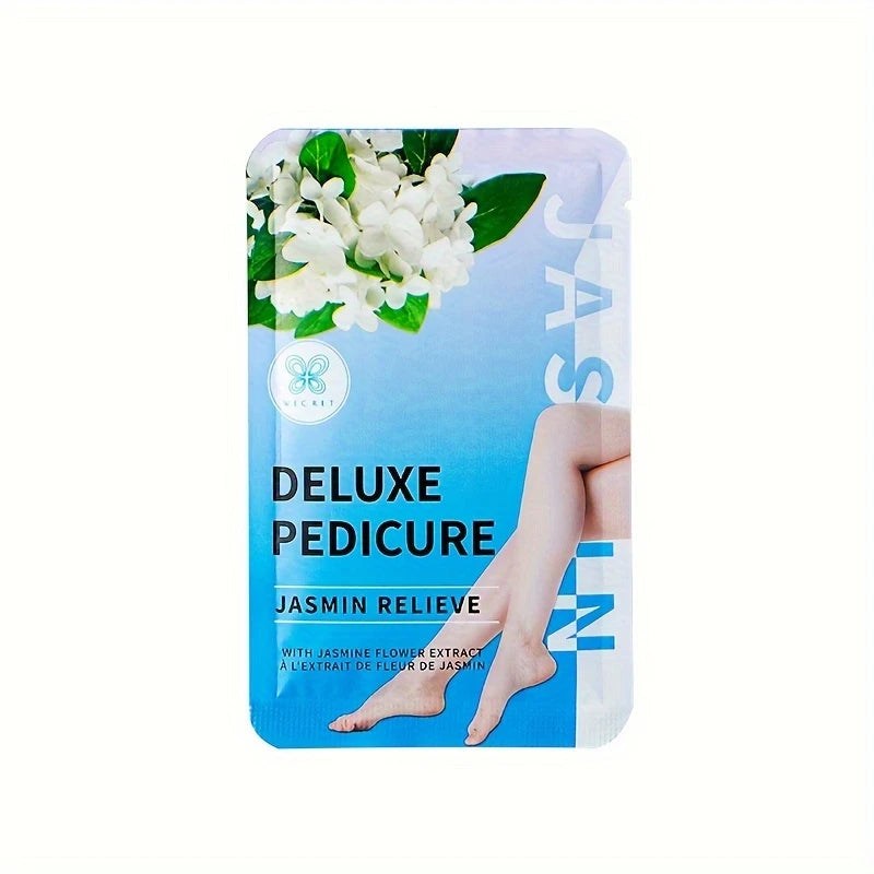 Kit Masques Pédicure Deluxe – 4 Soins Pieds Hydratants aux Extraits Naturels (Lavande, Miel, Jasmin, Agrumes)