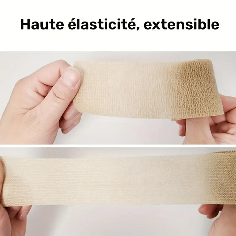 Bande cohésive élastique sport – Strap auto-adhésif respirant pour maintien et protection articulaire