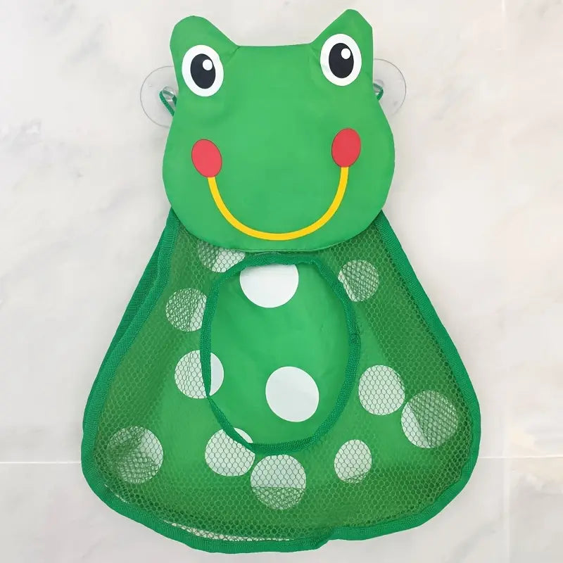 Filet de Rangement Jouets Bain Bébé – Pochette Murale Animaux (Grenouille, Panda, Canard, Tigre)