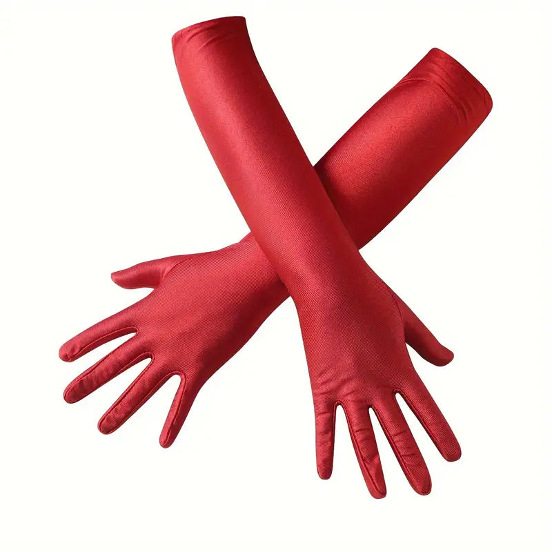 Écharpe Fourrure Dalmatien et Gants Longs Rouges Enfant – Déguisement et Accessoire Hiver
