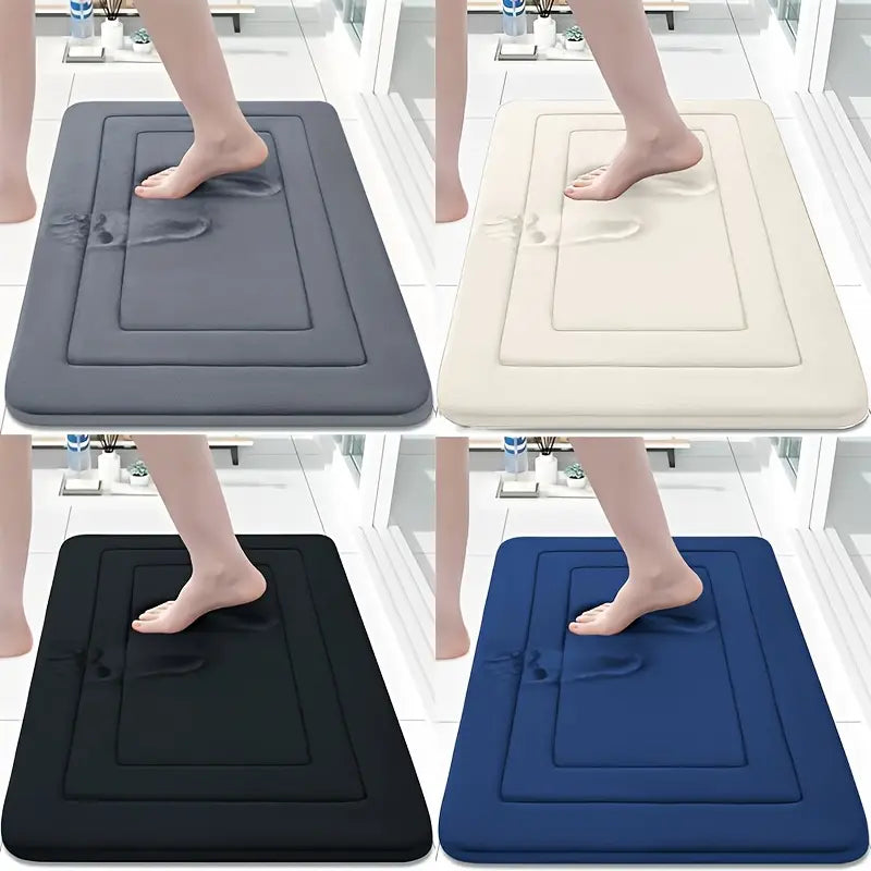 Tapis de Bain Absorbant à Séchage Rapide – Antidérapant et Confortable
