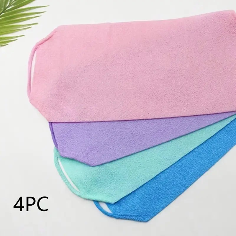 Gant Exfoliant et Bande de Douche Colorée – Accessoire Gommage Corps pour Peau Douce et Lisse