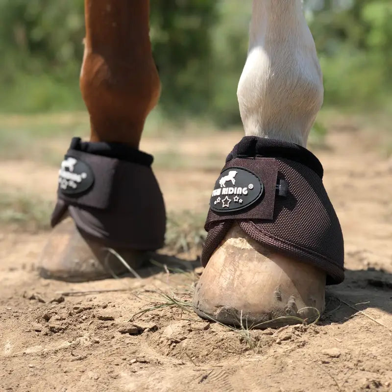 Cloches de Protection Antichoc pour Sabots – Guêtres d'Équitation en Nylon Résistant – Couleur Rose