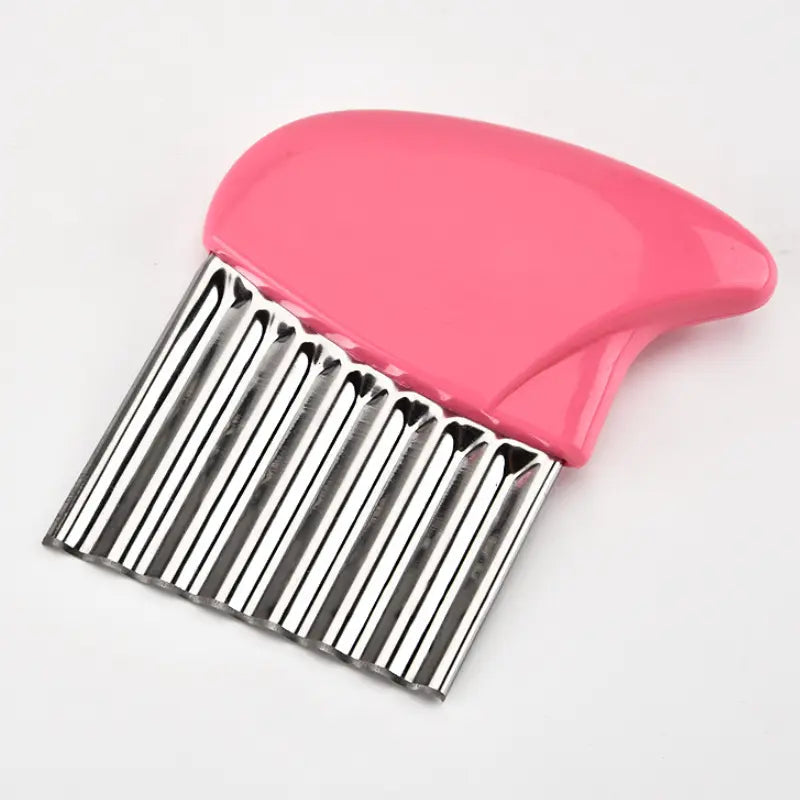 Couteau Ondulé pour Légumes et Frites – Lame Acier Inoxydable avec Manche Antidérapant – Découpe Originale pour Apéritifs et Bento