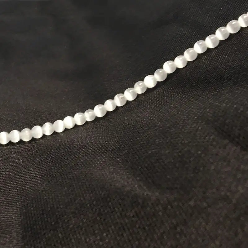 Perles rondes en pierre de lune blanche – Pierres précieuses en vrac pour bijoux DIY et lithothérapie