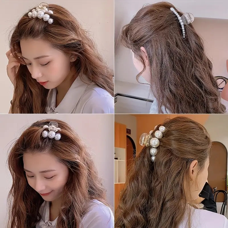 Pince cheveux mariage femme avec perles – Accessoire élégant pour coiffure de mariée
