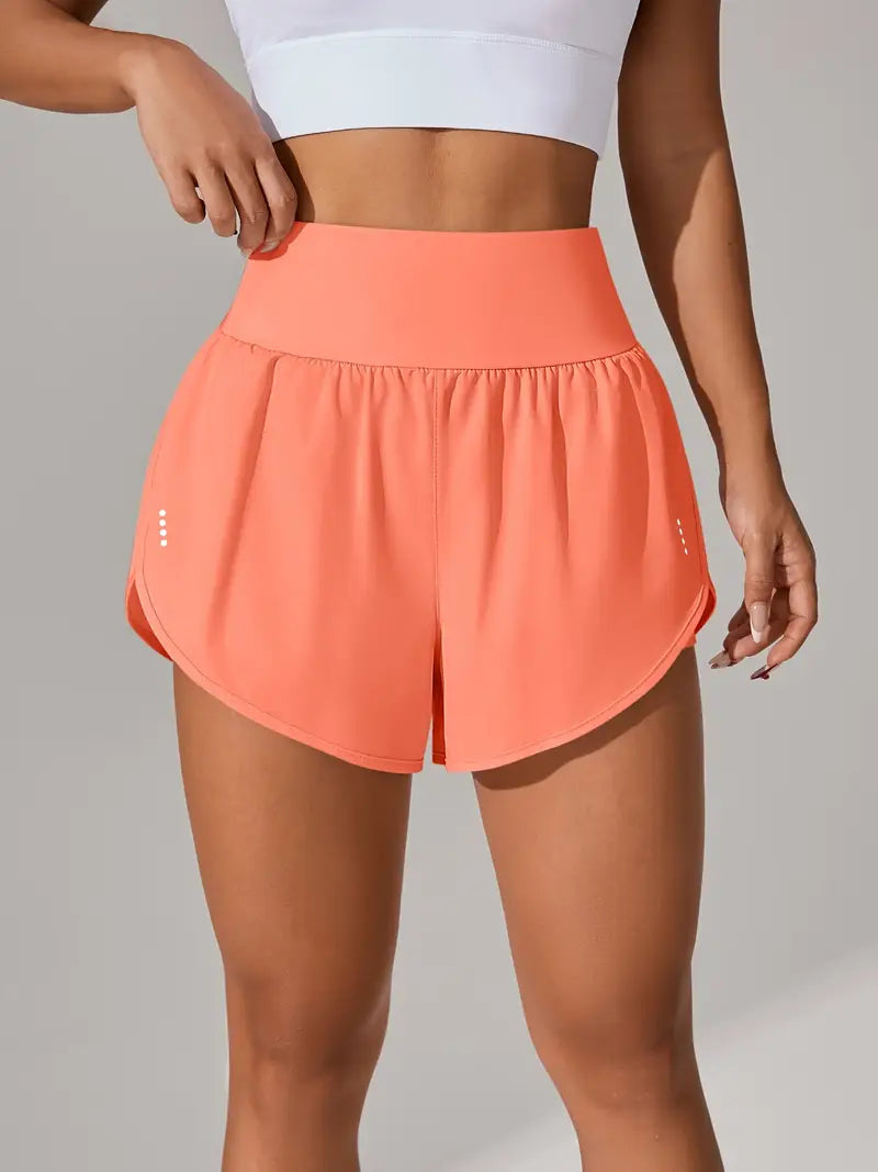 Short de sport femme taille haute – Short fitness respirant et confortable pour entraînement