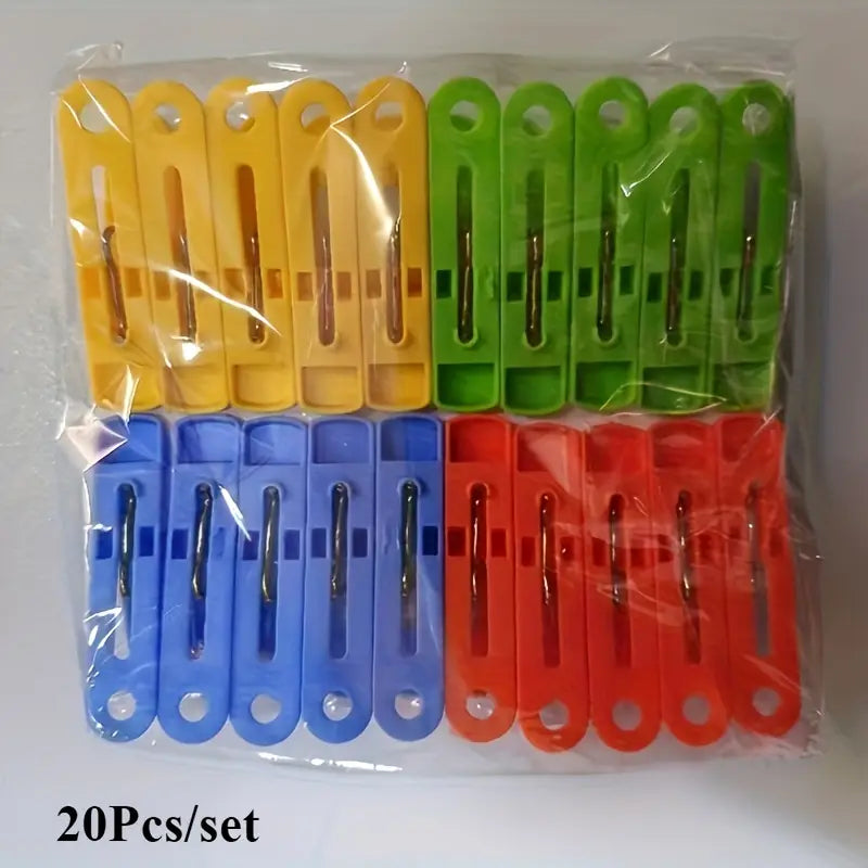 Pinces à Linge en Plastique Résistantes – Lot de 12 Pinces Colorées Antidérapantes pour Étendage