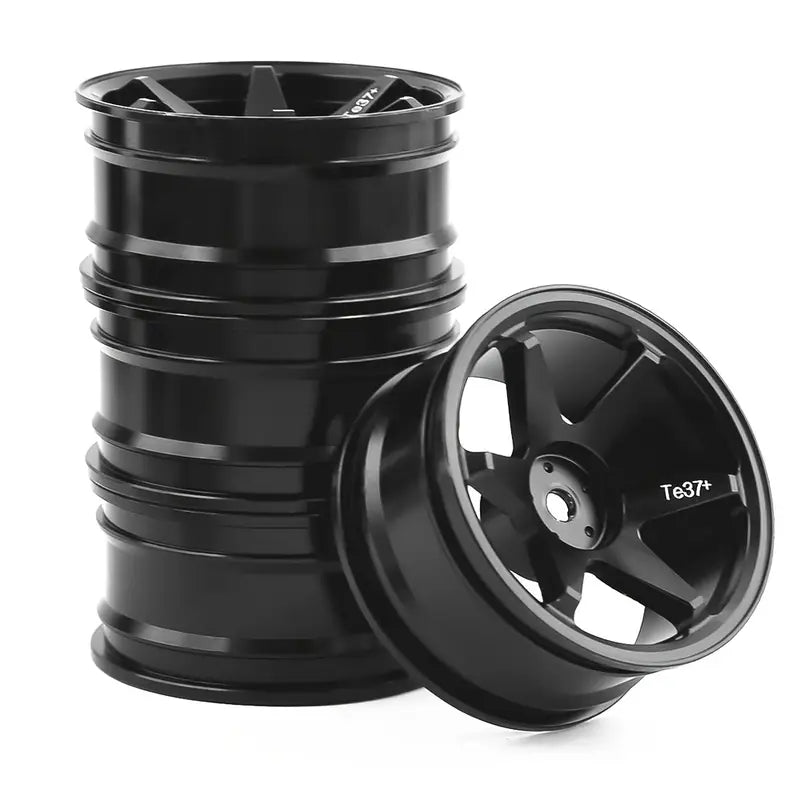 Jantes Noires TE37 pour Voiture RC – Roues Légères et Résistantes pour Pneus de Modèles Radiocommandés