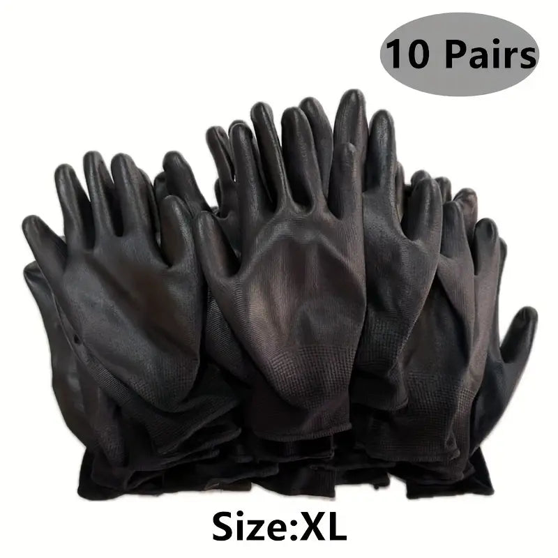 Gants de Protection Antidérapants en Nylon Enduit – Sécurité et Précision pour Travaux Manuels