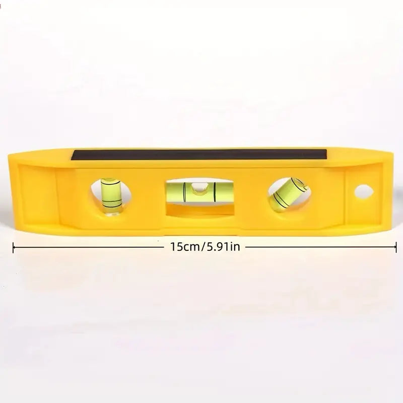 Niveau à Bulle Magnétique 3 Axes – Outil de Précision Compact pour Bricolage et Travaux