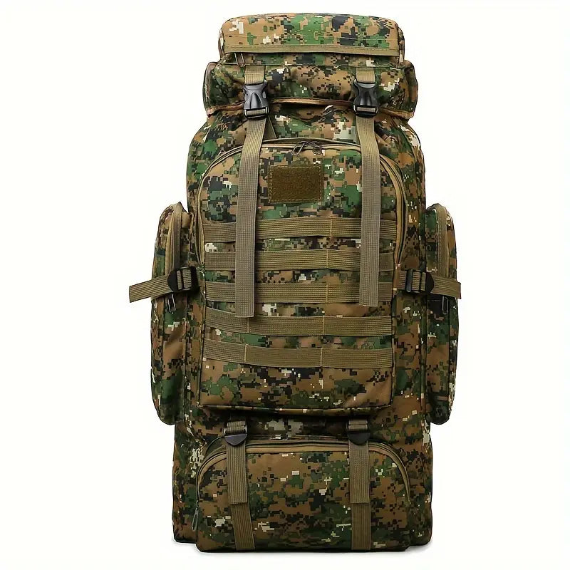 Sac à dos randonnée militaire 70L Grande capacité, camouflage étanche et ultra-résistant