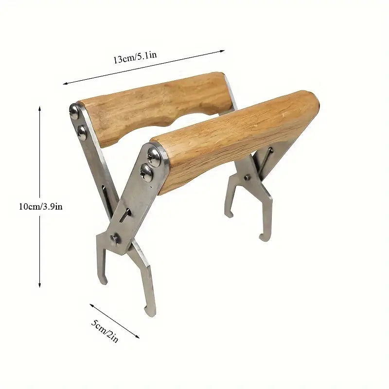Pince Léve-Cadre Apiculture en Bois – Outil Pratique pour Manipulation Facile des Cadres de Ruche