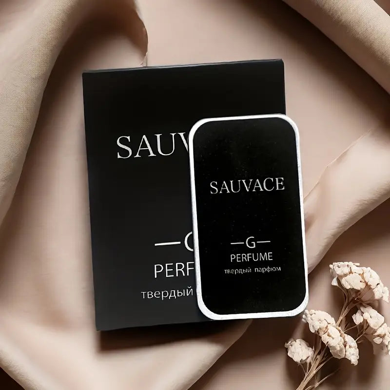 Parfum Solide Homme SAUVACE – Format 15g/40g, Élégant & Pratique pour Voyage