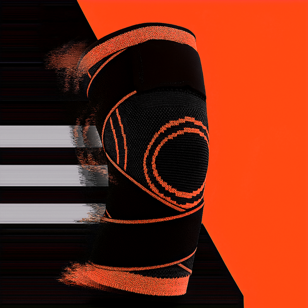 Genouillère de maintien avec sangles réglables – Compression sportive pour genoux, soulagement des douleurs et protection articulaire