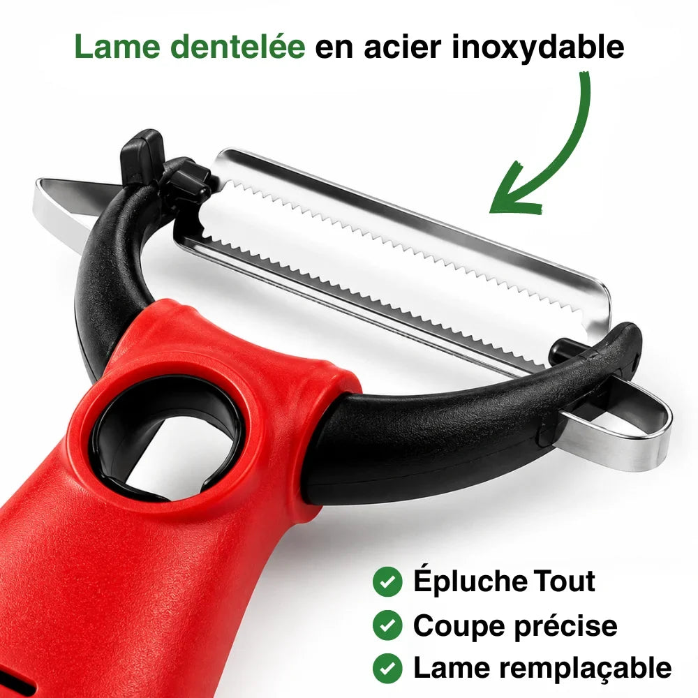 Une lame de rechange dans la boîte