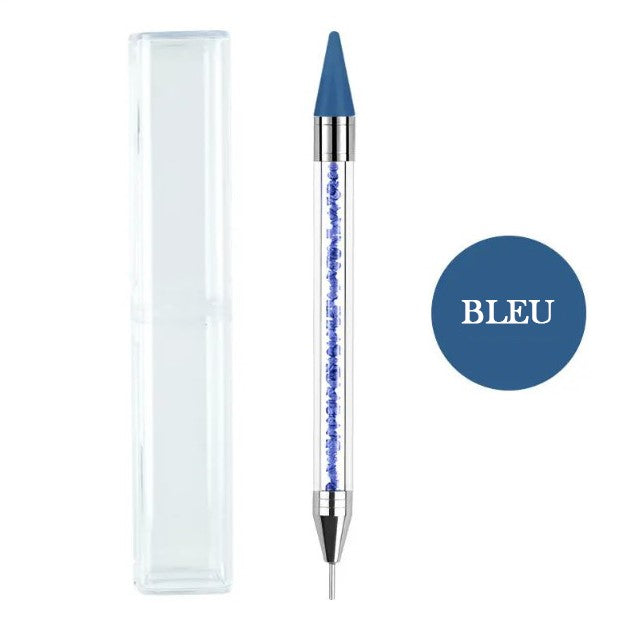 Stylo Pick-Up Strass pour Nail Art – Outil Précis pour Décoration Ongles avec Strass et Perles