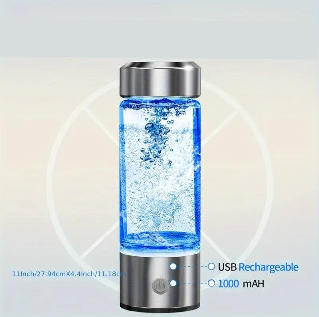 Bouteille Rechargeable à Électrolyse – Générateur d’Eau Hydrogénée Portable pour Beauté et Bien-être