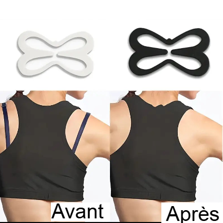 Clips Bretelles Soutien-Gorge en Forme de Papillon – Lot de 3 Régleurs Invisibles