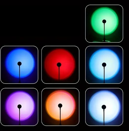 Lampe LED Projecteur Atmosphère Multicolore – Éclairage Ambiance Décoratif RGB pour Chambre, Salon et Soirées