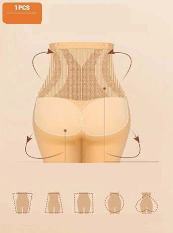 Shorty Gainant Femme Grande Taille – Taille Haute Sculptante, Compression Ventre Plat et Cuisses