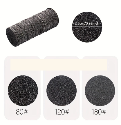 Disques Abrasifs Autocollants pour Râpe Électrique – Lot de 100 Recharges Grain pour Soins des Pieds