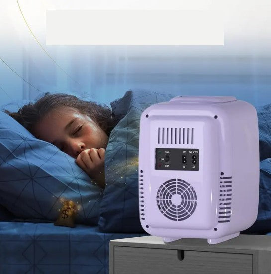 Mini Frigo Rétro YASHE 4L – Réfrigérateur Compact pour Boissons et Cosmétiques – Design Vintage, Silencieux et Portable