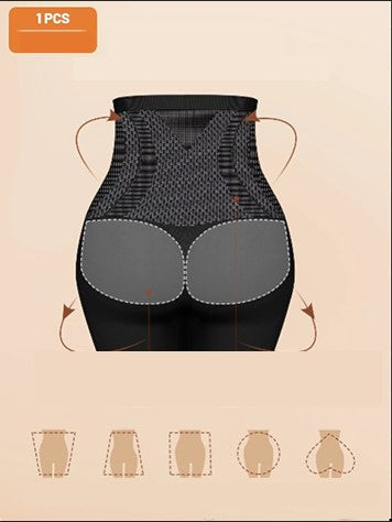 Shorty Gainant Femme Grande Taille – Taille Haute Sculptante, Compression Ventre Plat et Cuisses