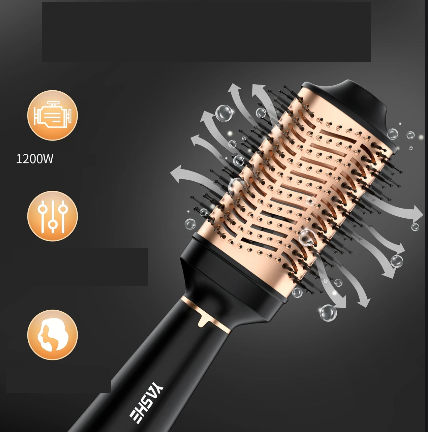 Brosse Soufflante 4-en-1 Sèche-Cheveux, Lisseur, Boucleur & Volumisateur – Brosse Chauffante Ionique