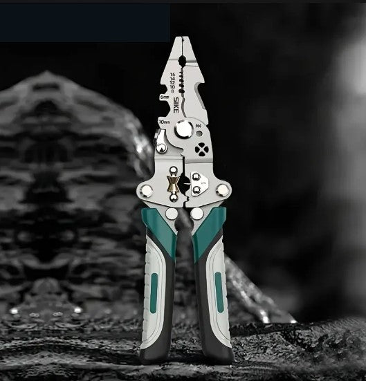 Pince à Dénuder Pliable Multifonction – Outil Électrique 3 en 1 pour Câbles, Sertissage et Coupe