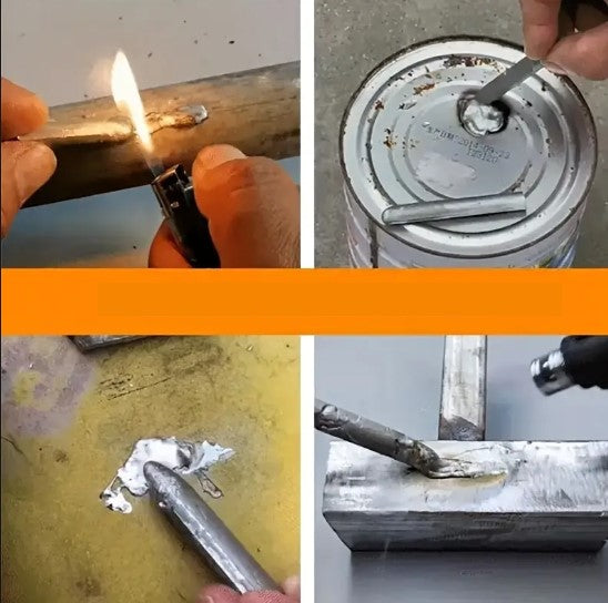 Baguettes de soudure à froid en aluminium – Réparation rapide sans poste à souder, utilisable au briquet