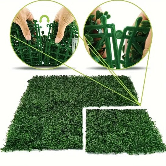 Panneau de Feuillage Artificiel Luxe – Décoration Murale & Jardin pour Un Espace Verdoyant et Élégant