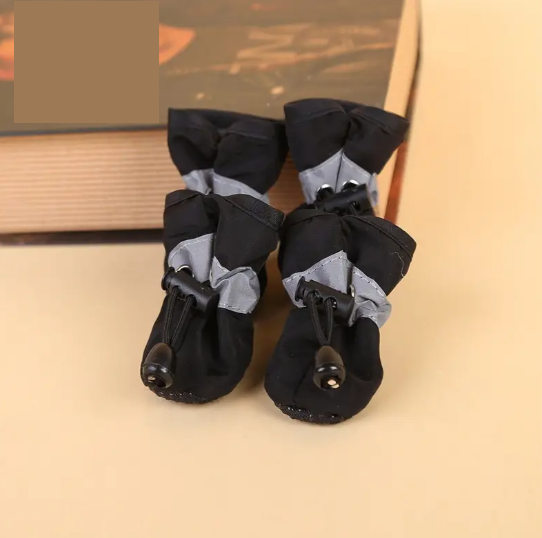 Bottines Imperméables Antidérapantes pour Chien – Chaussures de Protection Hiver avec Motif Singe – Accessoires Mignons et Pratiques pour Animaux