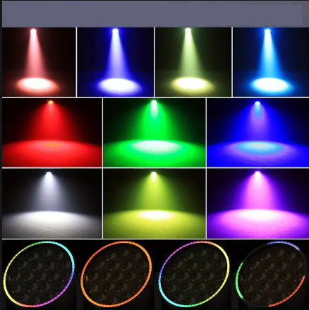 Projecteur LED Moving Head avec Zoom – Éclairage DJ 380W Pro, Tête Mobile DMX pour Soirées & Événements