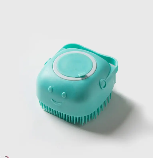 Brosse de Massage en Silicone pour Animaux – Accessoire Doux pour Toilette et Bain Chien/Chat