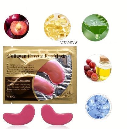 Patchs Yeux au Collagène Cristal – Masques Anti-Cernes, Anti-Poches et Hydratants pour Soins du Contour des Yeux