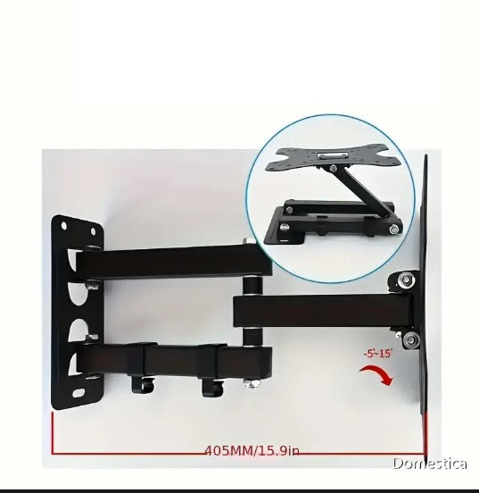 Support TV mural articulé – Meuble RV réglable pour écran plat, gain de place et confort de visionnage