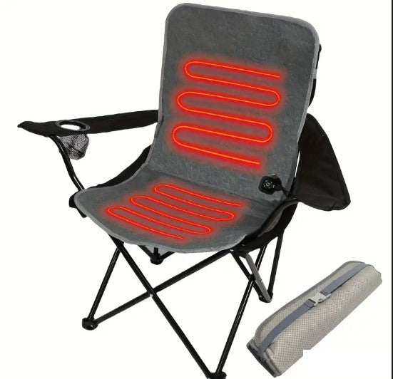 Coussin chauffant USB pour chaise – Siège chauffant portable pour camping, bureau ou voiture