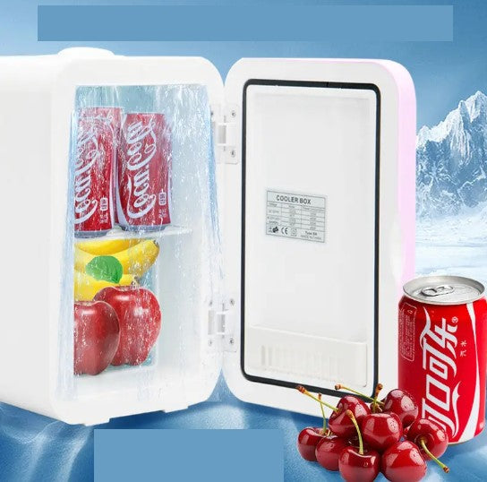 Mini Réfrigérateur Portable 4L – Frigo Compact pour Boissons, Cosmétiques et Snacks – Silencieux, Écoénergétique, Idéal Bureau, Voiture ou Chambre
