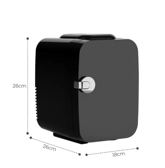 Mini Réfrigérateur Portable 4L – Frigo Compact pour Boissons, Cosmétiques & Bureau – Silencieux et Éco-énergétique