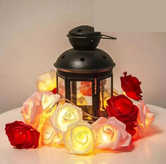 Guirlande LED Fleurs de Rose – Éclairage Romantique pour Chambre, Mariage ou Saint-Valentin