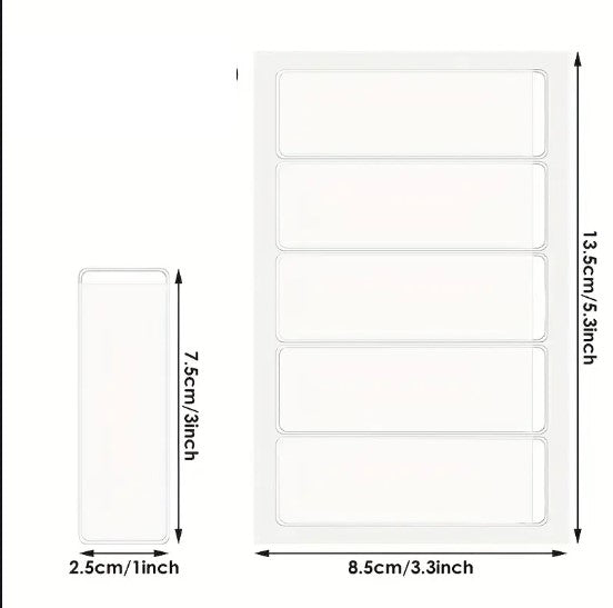 Lot de 60 étiquettes d’identification pour classeurs à levier – Intercalaires personnalisables pour dossiers A4, format universel