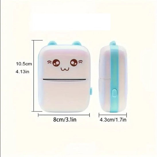 Imprimante thermique portable kawaii – Impression sans encre pour étiquettes et notes