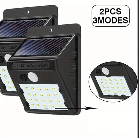 Applique Murale Solaire avec Détecteur de Mouvement – Éclairage Extérieur Intelligent pour Entrée, Garage ou Jardin