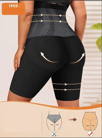 Shorty Gainant Femme Grande Taille – Taille Haute Sculptante, Compression Ventre Plat et Cuisses