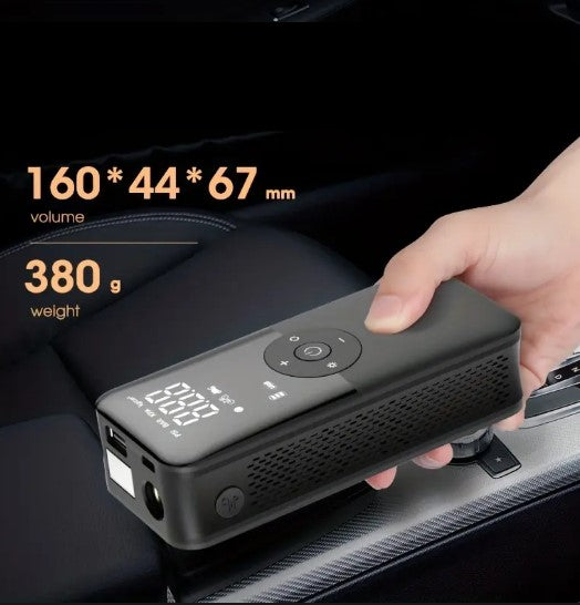 Compresseur d’Air Portable Électrique – Gonfleur USB avec Écran Digital pour Pneus Moto, Voiture et Vélo